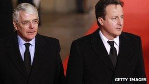 John Major and David Cameron