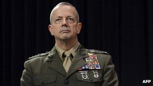 US General John Allen on 10 October 2012