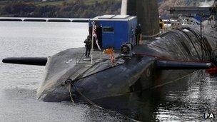 Trident submarine HMS Victorious