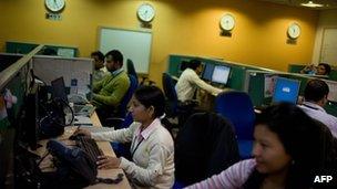 A call centre in India