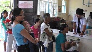 Ryan Almirez in his clinic