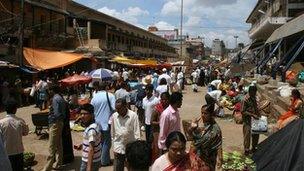 Street scene in Bangalore, India