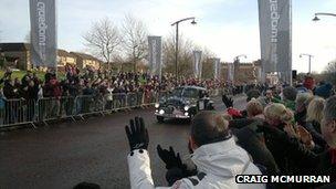 Start of the 2013 Monte Carlo rally