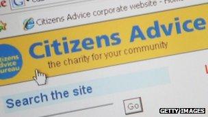 Citizens advice website