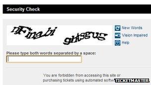 Captcha screenshot