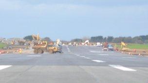 Guernsey Airport's runway