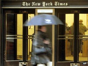 New York Times entrance