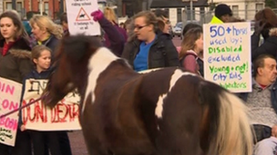 Cardiff Riding School protest