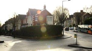 Ninian Road in Roath, Cardiff [l], and Shirley Road [r]