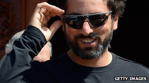 Sergey Brin wearing Project Glass