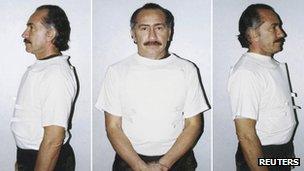 Mugshot of Lino Oviedo from 2000