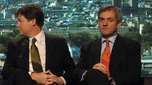 Nick Clegg and Chris Huhne during the 2007 Lib Dem leadership race