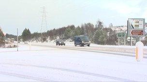 Snow on A9