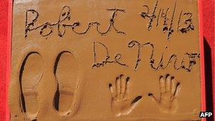 Robert De Niro's hand and footprints