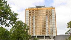 Belfast City Hospital tower block