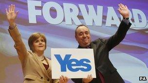 Nicola Sturgeon and Alex Salmond