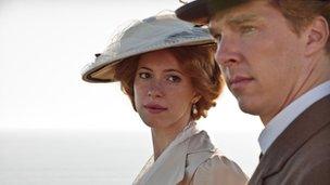 Rebecca Hall and Benedict Cumberbatch in Parade's End