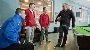 Michael Neeson, Ryan Gibney, Ryan Hamill and Thomas Turley