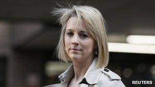 Isabelle Oakeshott arriving at Southwark Crown Court on 7 February 2013