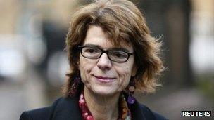 Vicky Pryce outside Southwark Crown Court on 7 February