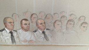 Dale Cregan in the dock - Julia Quenzler