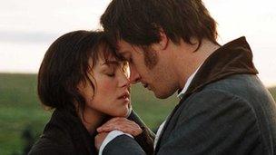 Keira Knightley and Matthew Macfadyen in the 2005 film of Pride and Prejudice