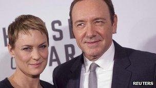 House of Cards stars Kevin Spacey and Robin Wright