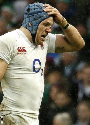 James Haskell looks gutted as he walks off having been sin-binned for kicking the ball away at a ruck