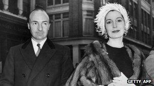 John Profumo and his wife, Valerie Hobson