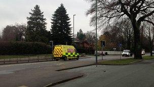 Crossing near Priory School