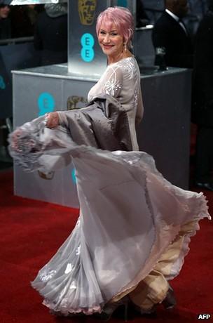 Dame Helen Mirren at the Baftas