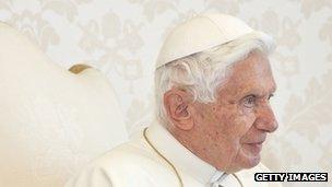 Pope Benedict XVI will step down at the end of the month