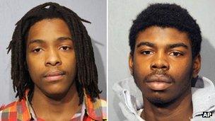 Kenneth Williams (left) and Michael Ward booking photos