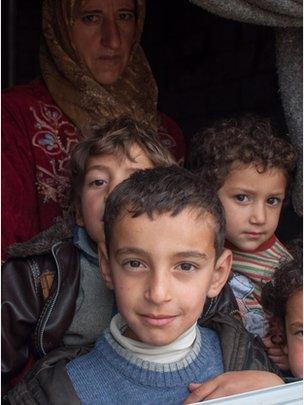 Refugees from Homs