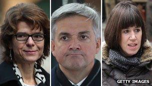 Vicky Pryce, Chris Huhne, Carina Trimingham