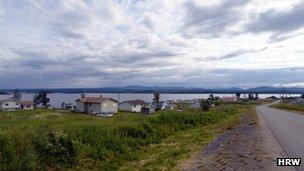 The Tachie reserve in northern British Columbia