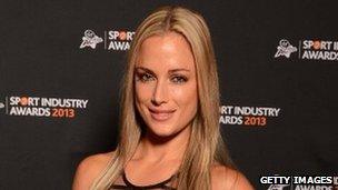 Reeva Steenkamp at the Virgin Active Sport Industry Awards 2013 in Pretoria, 7 February