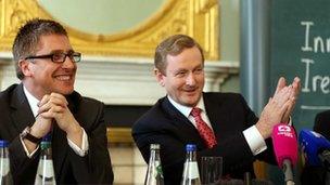 Gary Hagel and An Taoiseach Enda Kenny