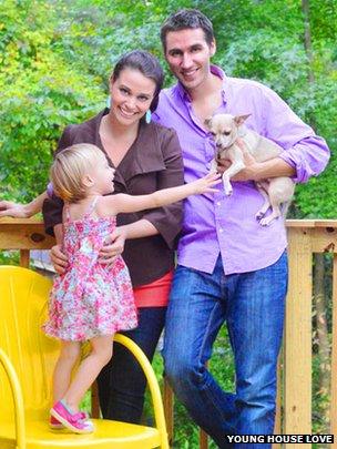 John and Sherry Petersik with their daughter Clara