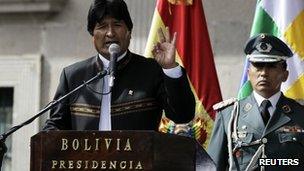 Bolivia's president, Evo Morales