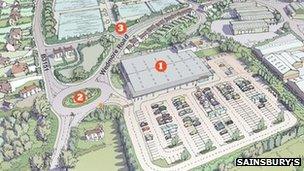 Artist's impression of the proposed store