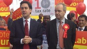 Ed Miliband in Eastleigh