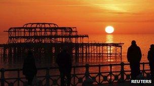 Brighton seafront February 16 2013