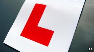 An L plate