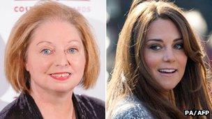 Hilary Mantel and the Duchess of Cambridge