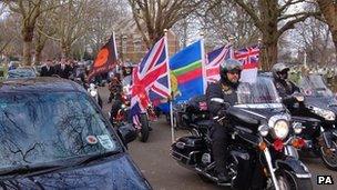 Motorcycle cavalcade