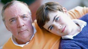 James Patterson and his son