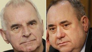 Cardinal Keith O'Brien and Alex Salmond