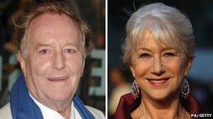 Robert Hardy and Dame Helen Mirren