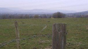 This field is where one of the proposed sites is